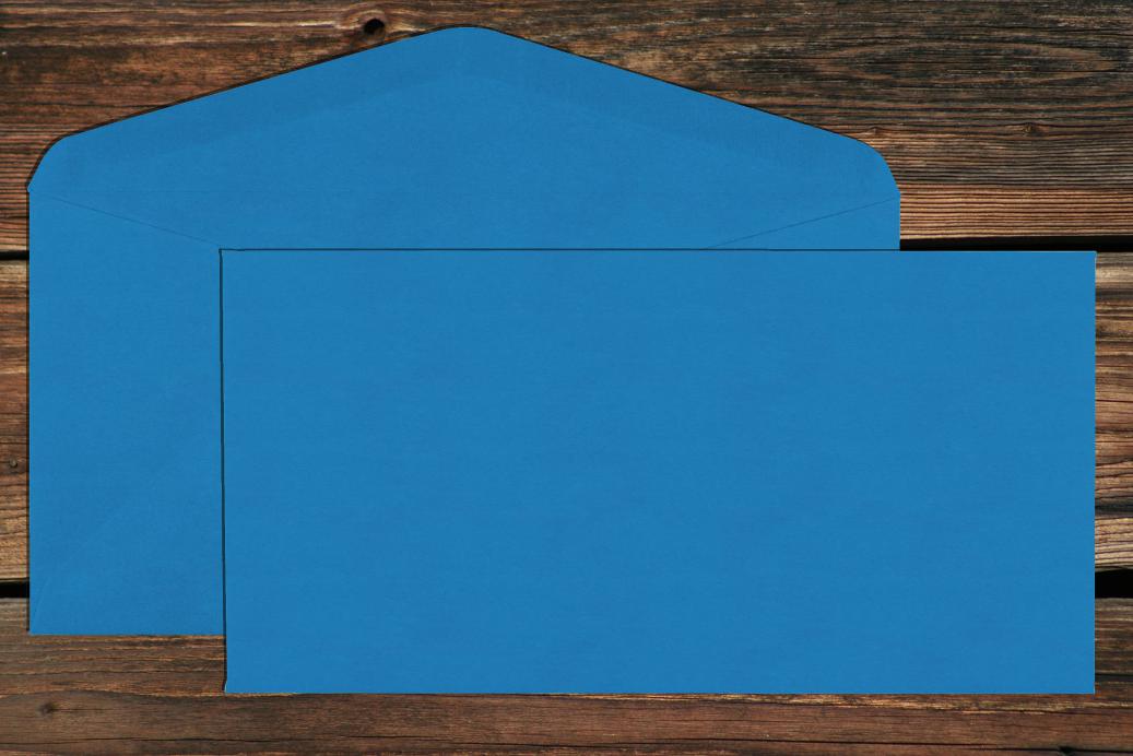 Briefhüllen DL 110x220 mm Nassklebend Königsblau 120 g/qm